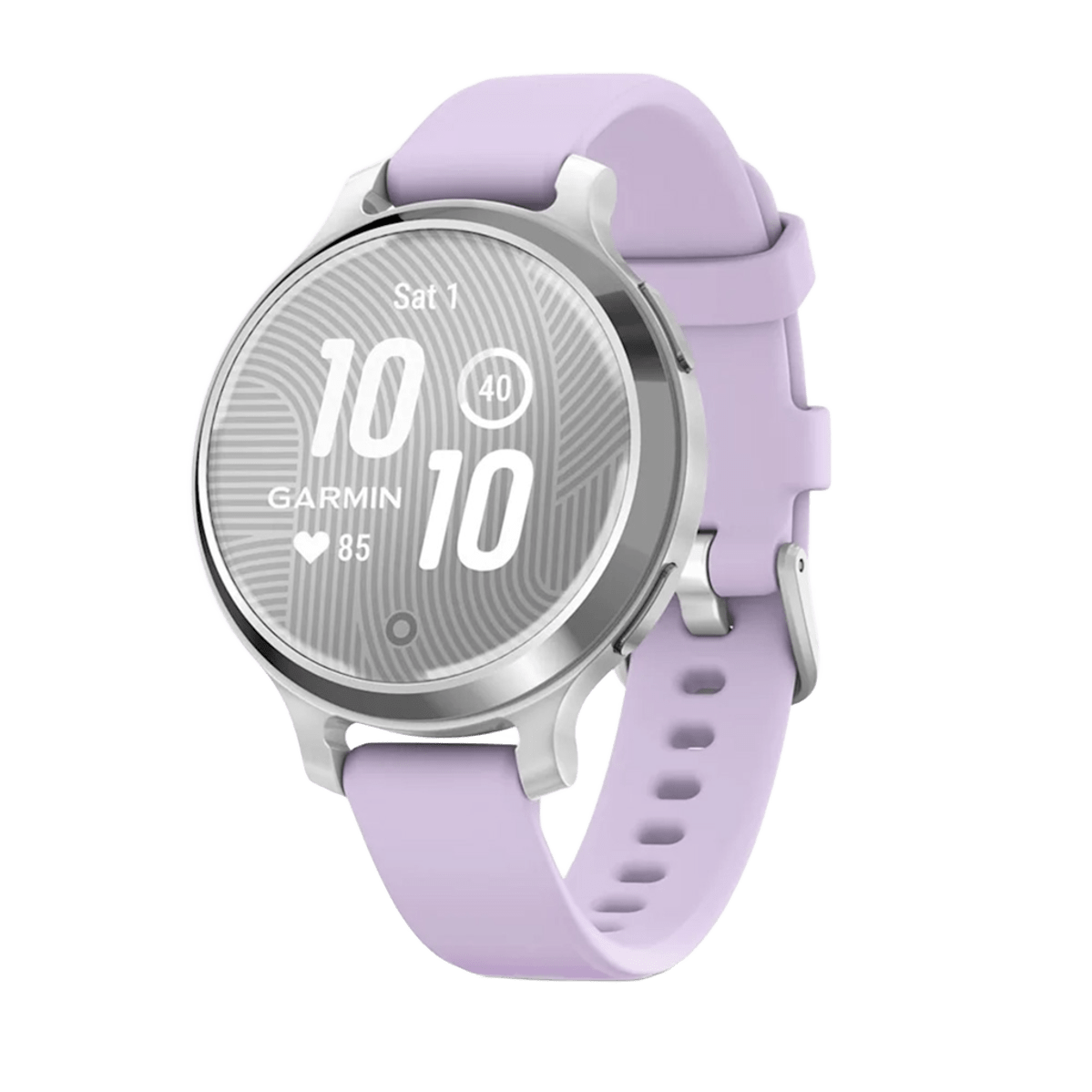 Смарт-часы Garmin Lily 2 Active Silver with Purple Jasmine Silicone Band (010-02891-01)