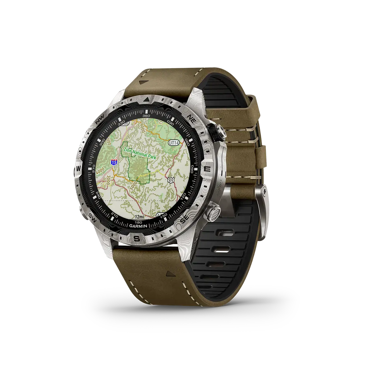 Смарт-годинник Garmin MARQ (Gen 2) Adventurer - Damascus Steel Edition (010-03393-30/31)