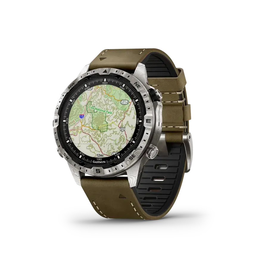 Смарт-годинник Garmin MARQ (Gen 2) Adventurer - Damascus Steel Edition (010-03393-30/31)