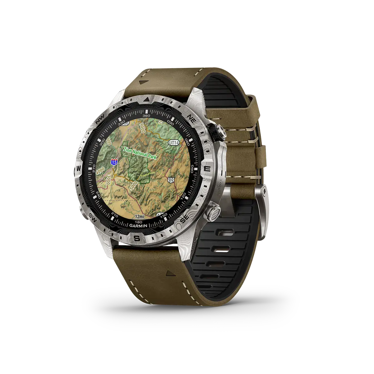 Смарт-годинник Garmin MARQ (Gen 2) Adventurer - Damascus Steel Edition (010-03393-30/31)