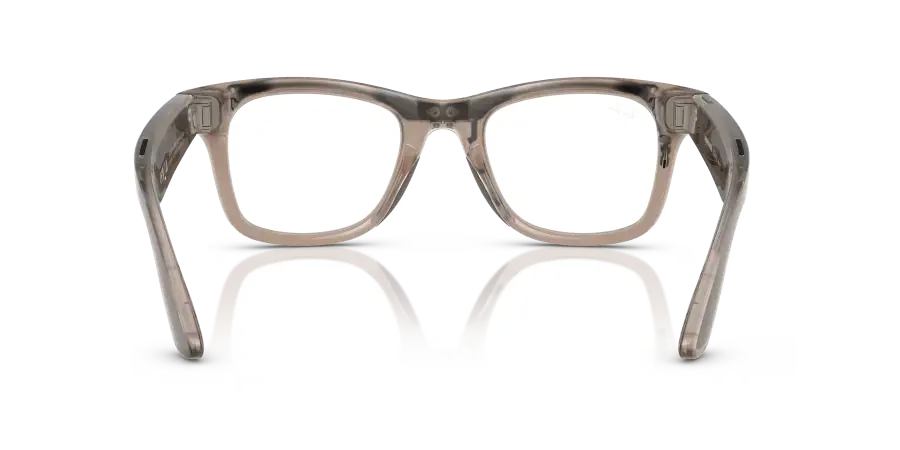 Смарт-окуляри Ray-Ban | Meta Wayfarer Standard - Clear / Watermelon Red Transitions (RW4006 6705P5 50-22)