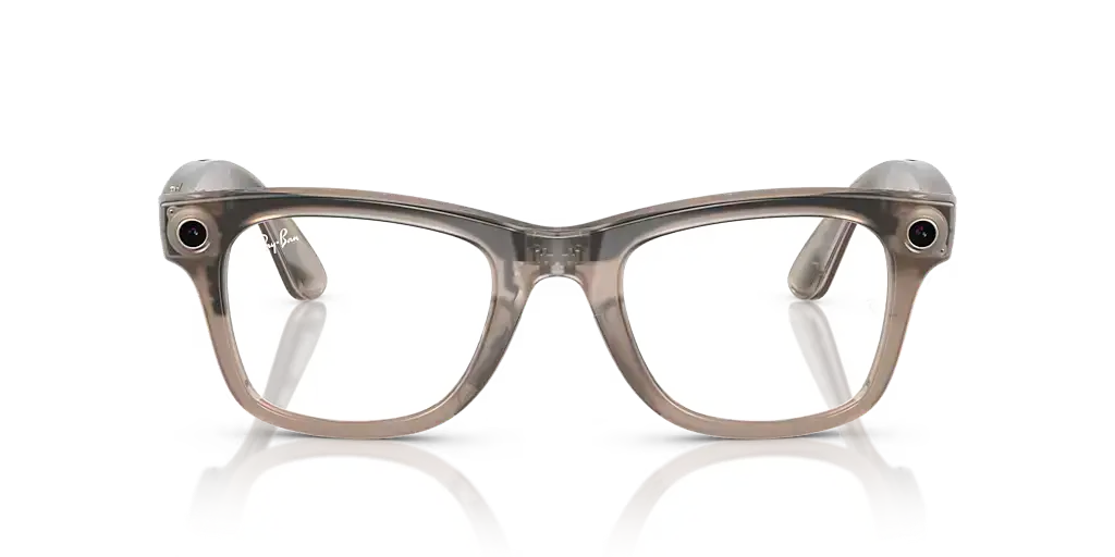 Смарт-окуляри Ray-Ban | Meta Wayfarer Standard - Clear / Watermelon Red Transitions (RW4006 6705P5 50-22)