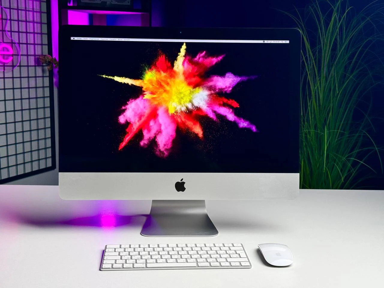 Б/У iMac 21.5" Retina 4K i5 3,0/8GB/256GB/Radeon Pro 560X (MHK33) 2020 | Состояние: хорошее | Комплектация: iMac, мышка, клавиатура