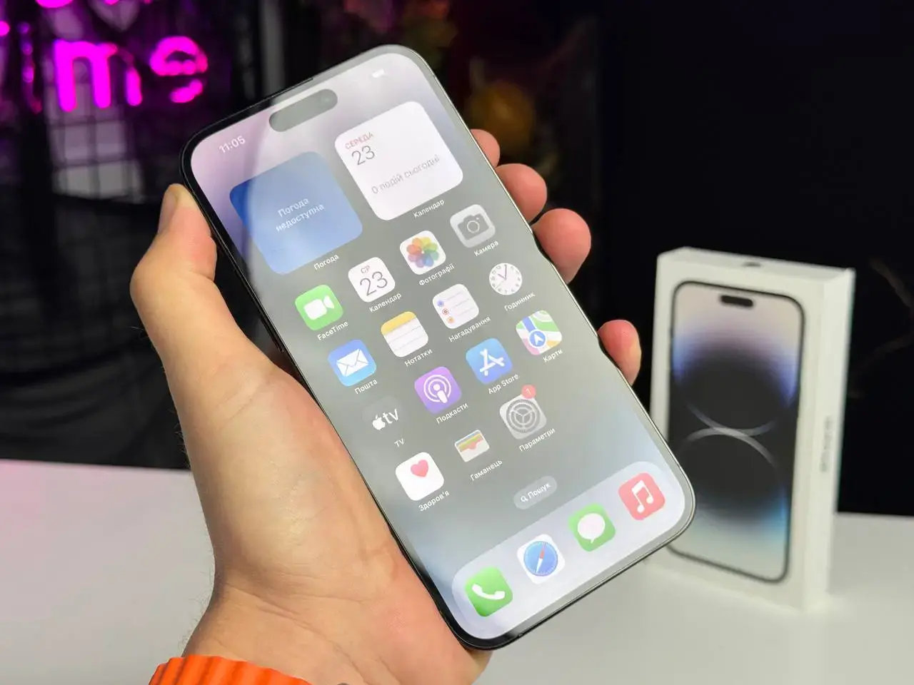 ВЖИВАНИЙ Apple iPhone 14 Pro Max 256GB Space Black (MQ9U3) - Стан: гарний | Акумулятор: 100% | Комплектація: повний, коробка | Гарантія: 1 міс.