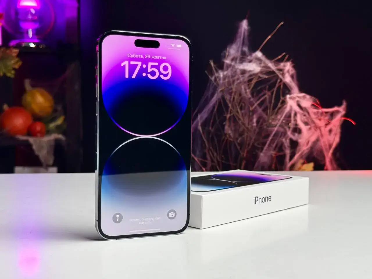 ВЖИВАНИЙ Apple iPhone 14 Pro Max 512GB Deep Purple (MQAM3) - Стан: гарний | Акумулятор: 100% | Комплектація: без комплекту | Гарантія: 1 міс.