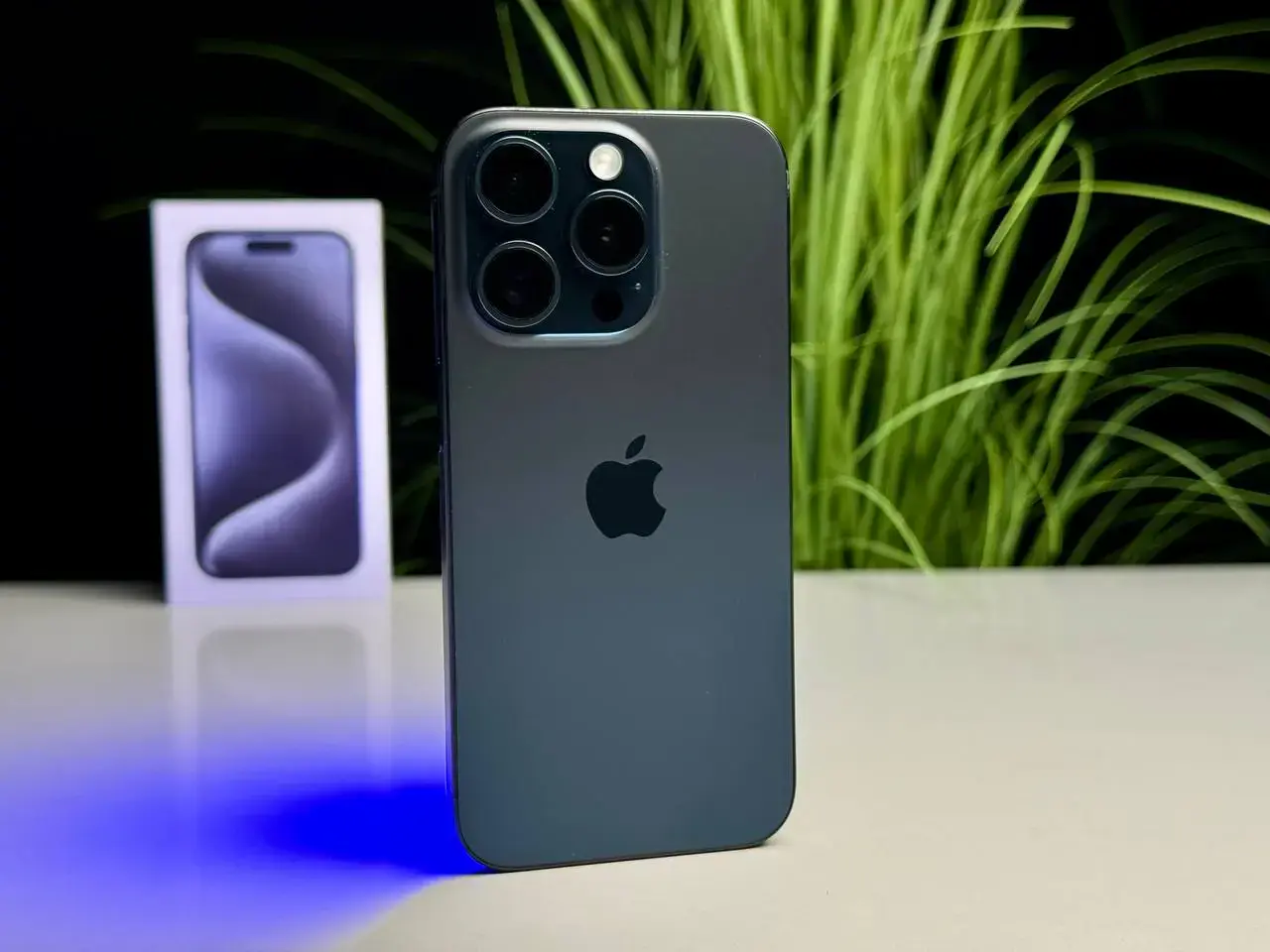УЦЕНКА Apple iPhone 15 Pro 128GB Blue Titanium (MTV03) - Состояние: идеальный | Аккумулятор: 100% | Комплект: полный | Гарантія: 1 мес.