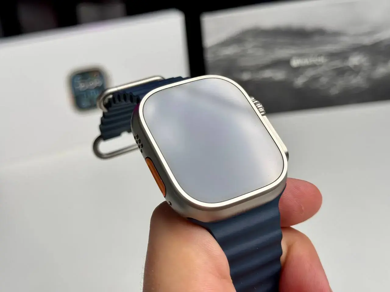 ВЖИВАНИЙ Apple Watch Ultra 2 GPS + Cellular 49mm Titanium Case with Blue Ocean Band (MREG3) - Стан: ідеальний | Акумулятор: 100% | Комплектація: повний | Гарантія: 1 міс.