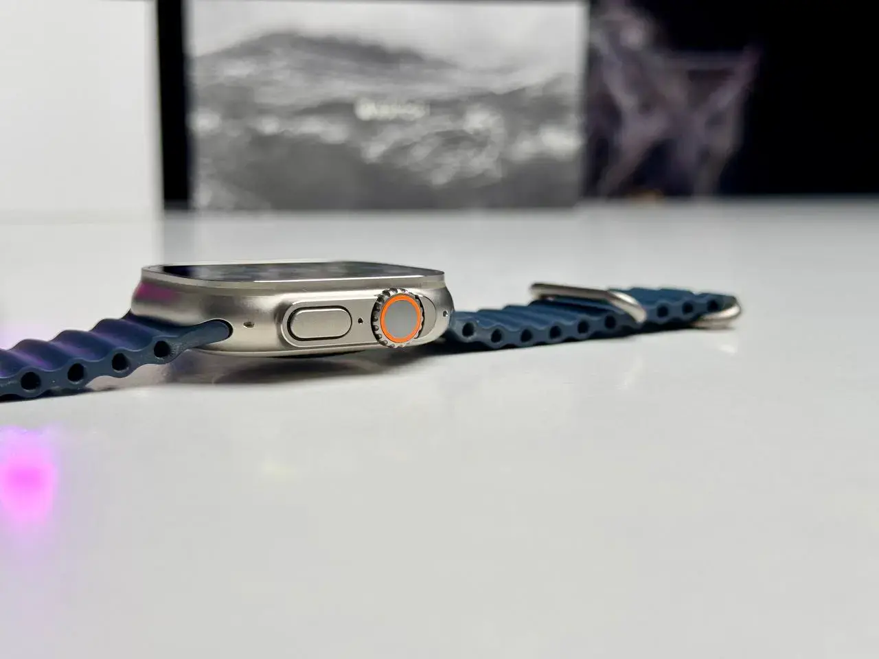 ВЖИВАНИЙ Apple Watch Ultra 2 GPS + Cellular 49mm Titanium Case with Blue Ocean Band (MREG3) - Стан: ідеальний | Акумулятор: 100% | Комплектація: повний | Гарантія: 1 міс.