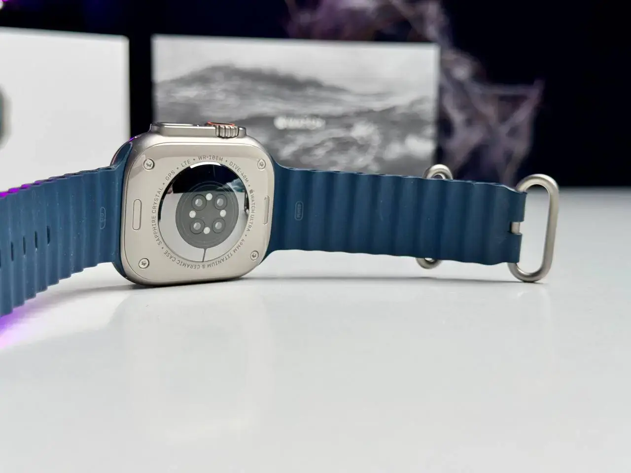 ВЖИВАНИЙ Apple Watch Ultra 2 GPS + Cellular 49mm Titanium Case with Blue Ocean Band (MREG3) - Стан: ідеальний | Акумулятор: 100% | Комплектація: повний | Гарантія: 1 міс.
