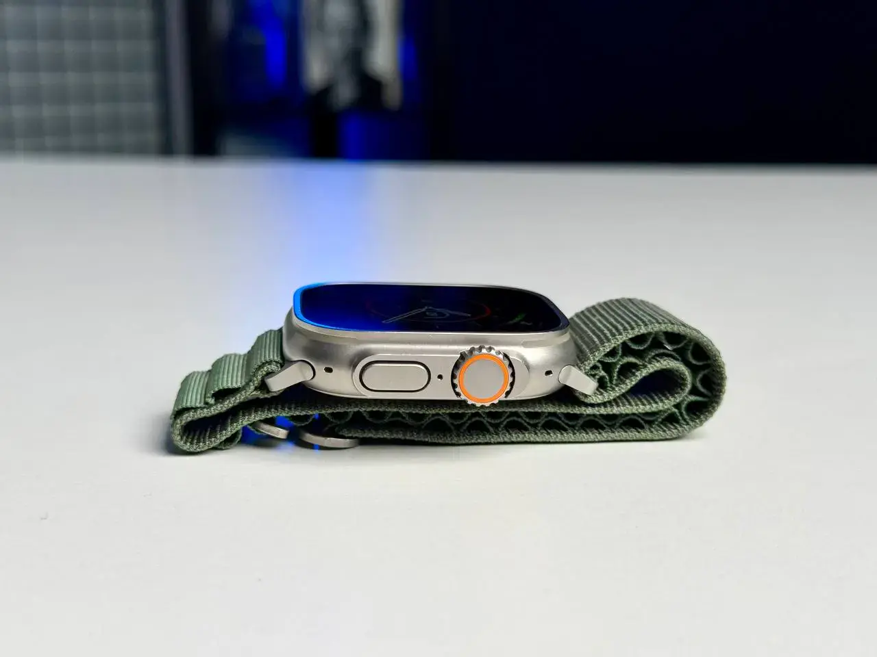Б/У Apple Watch Ultra GPS + Cellular 49mm Titanium Case with Black/Gray Trail Loop - S/M (MQF43, MQFW3) - Состояние: хороший | Аккумулятор: 94% | Комплектация: без комплекта | Гарантія: 1 мес.