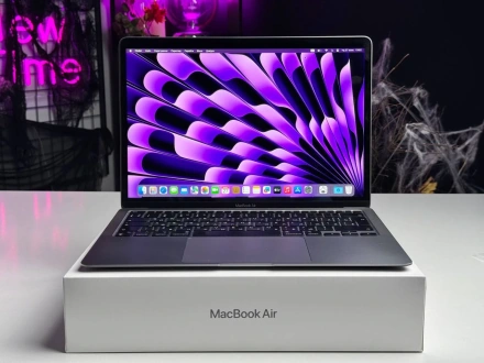 Б/У MacBook Air 13" M1/8CPU/7GPU/8GB/256GB Space Gray 2020 (MGN63) - Состояние: хороший | Аккумулятор: 85% | Комплектация: полный | Гарантія: 1 мес.