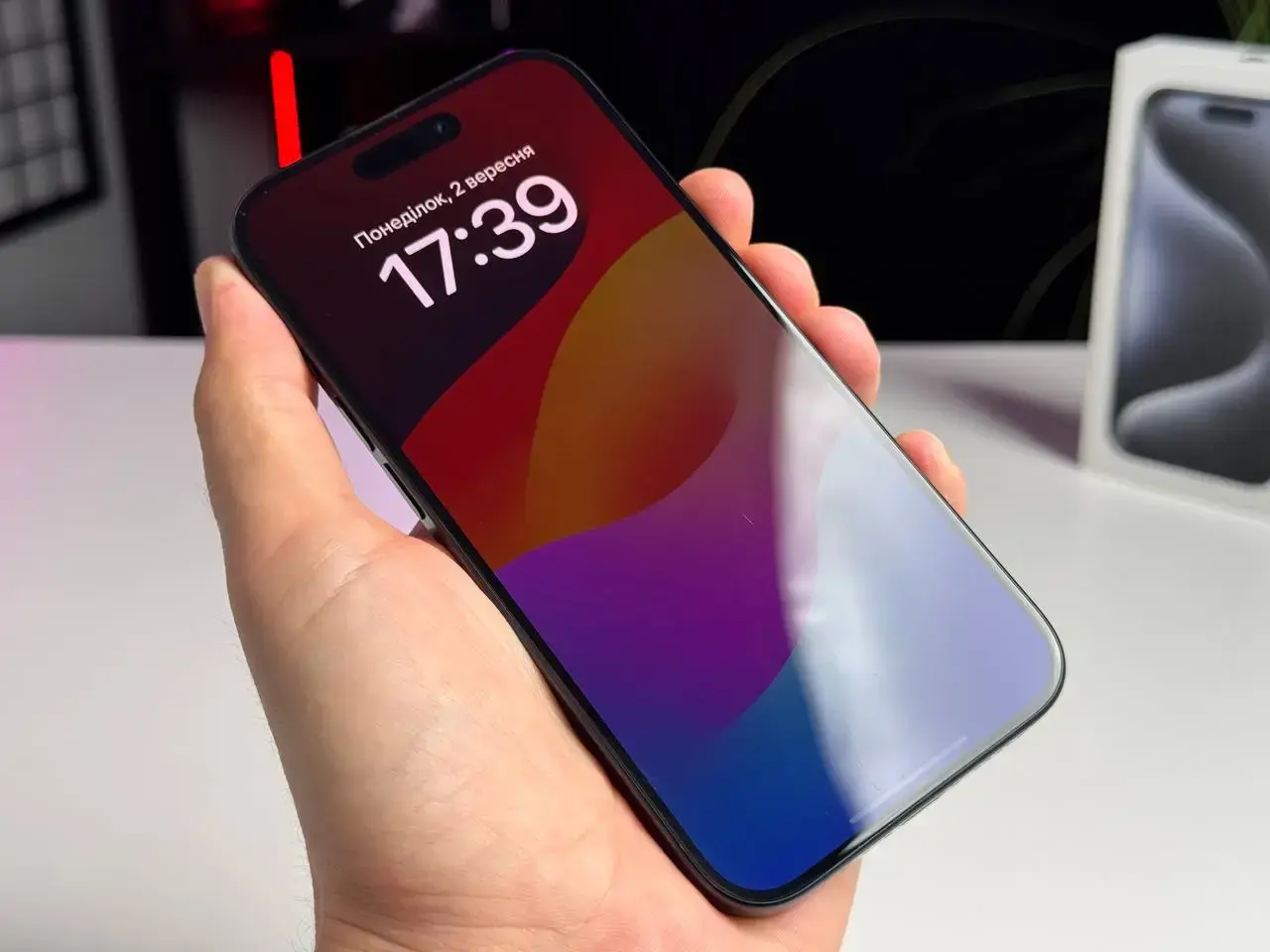 Б/У Apple iPhone 15 Pro 128GB Blue Titanium (MTV03) - Состояние: хороший | Аккумулятор: 100% | Комплект: полный