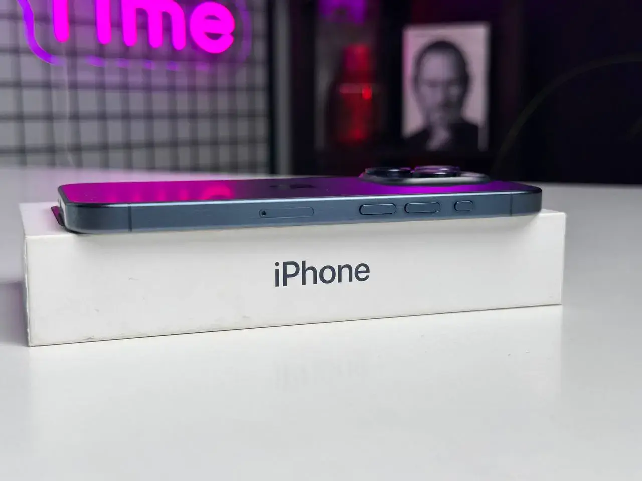 Б/У Apple iPhone 15 Pro 128GB Blue Titanium (MTV03) - Состояние: хороший | Аккумулятор: 100% | Комплект: полный