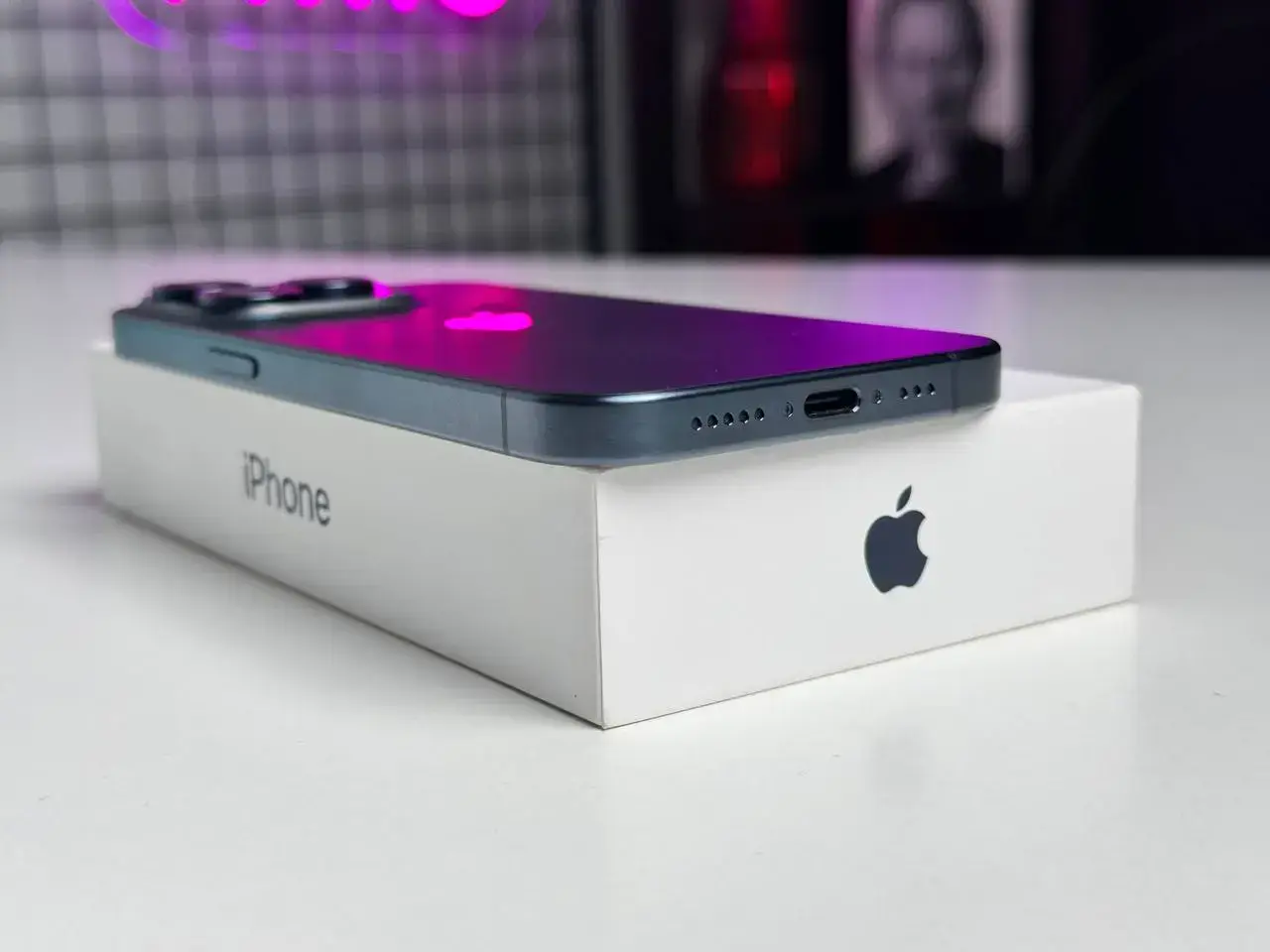 Б/У Apple iPhone 15 Pro 128GB Blue Titanium (MTV03) - Состояние: хороший | Аккумулятор: 100% | Комплект: полный