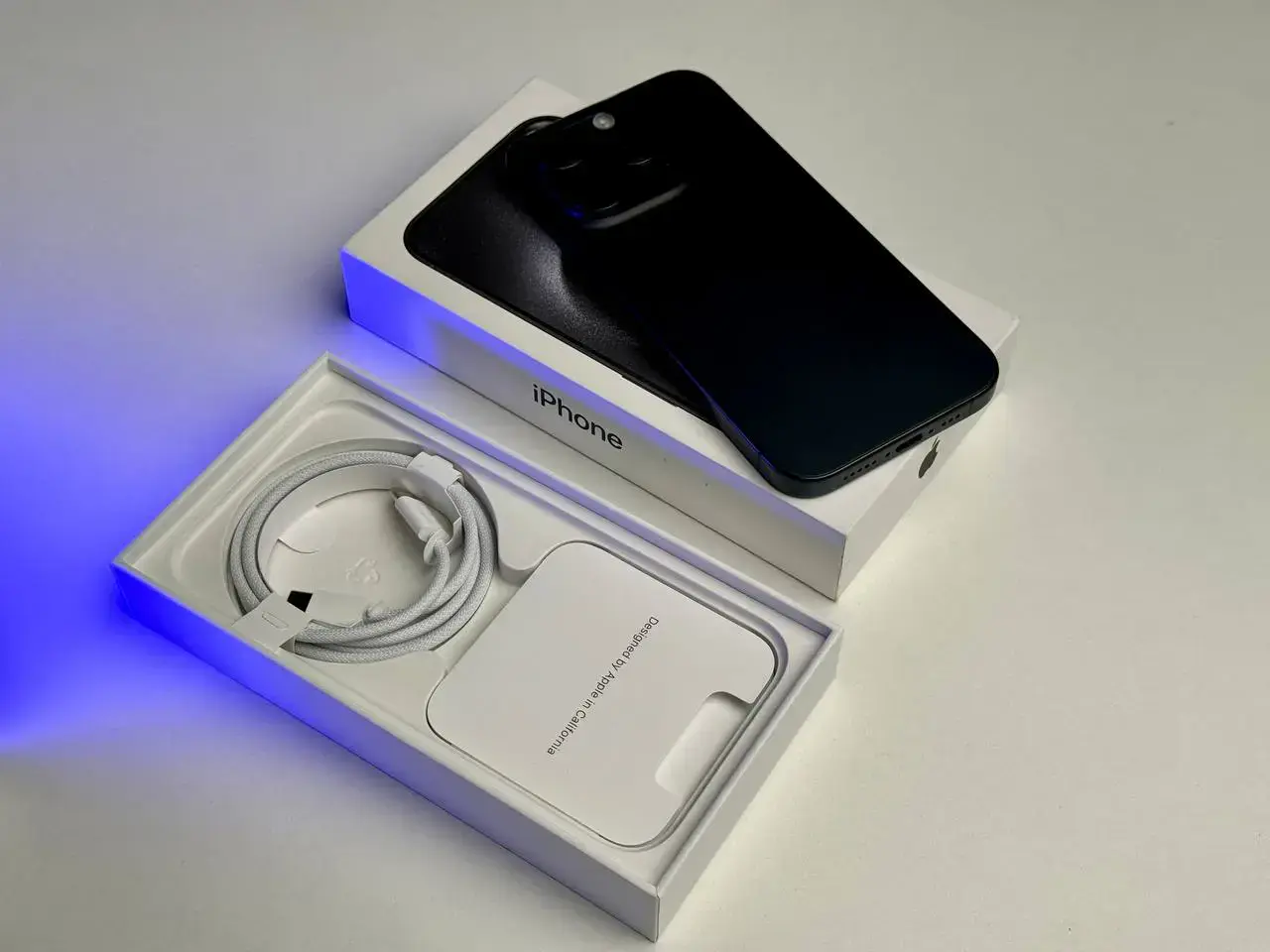 УЦЕНКА Apple iPhone 15 Pro 128GB Blue Titanium (MTV03) - Состояние: хороший | Аккумулятор: 100% | Комплект: полный | Гарантія: 6 мес.