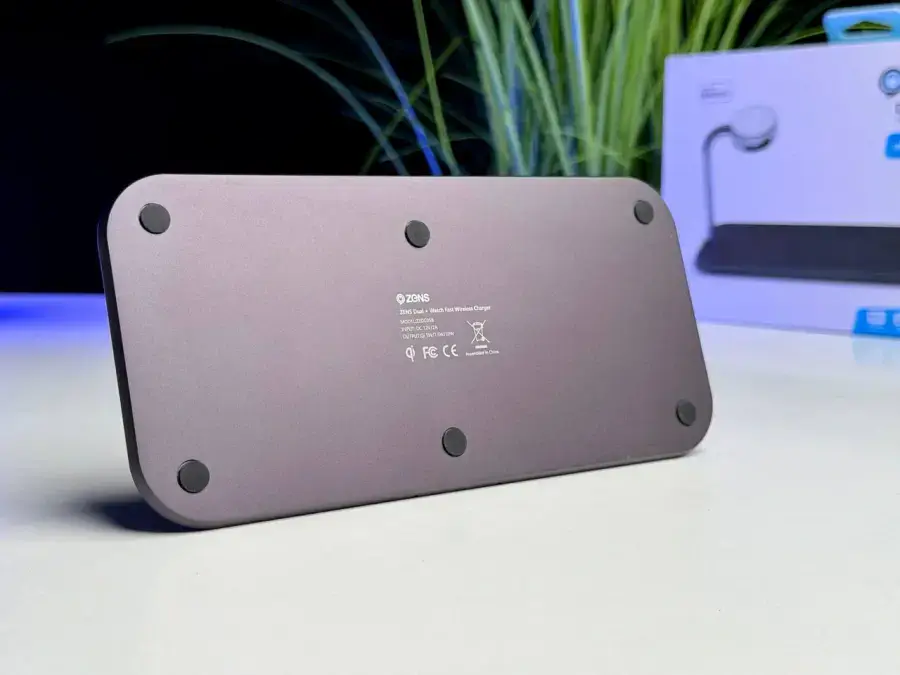 Вітринна Zens Dual + Watch Aluminium Wireless Charger - Black (ZEDC05B/00)