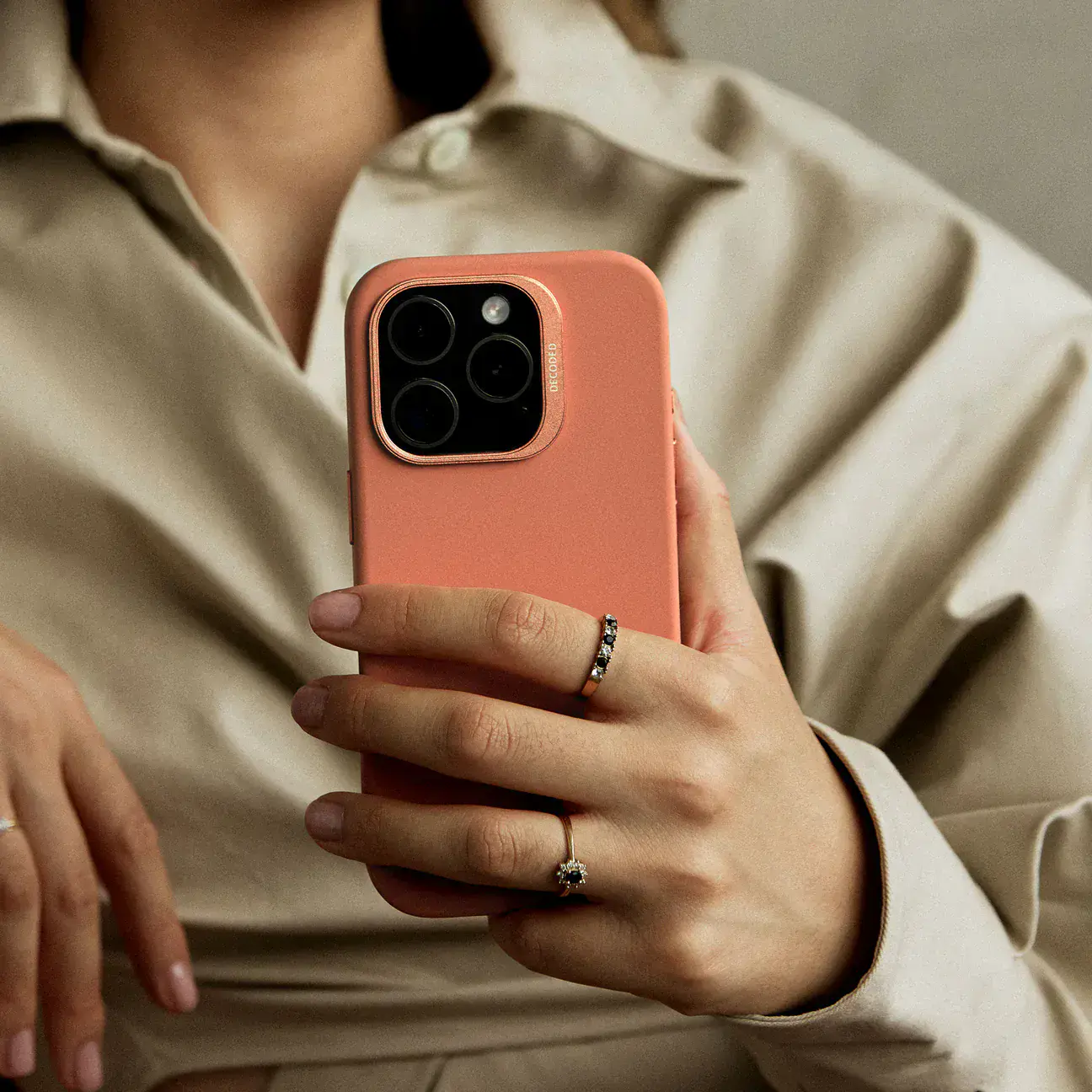Чохол DECODED Silicone Case for iPhone 16 Pro - Sand Stone Pink (D25IPO16PBCS9SE)