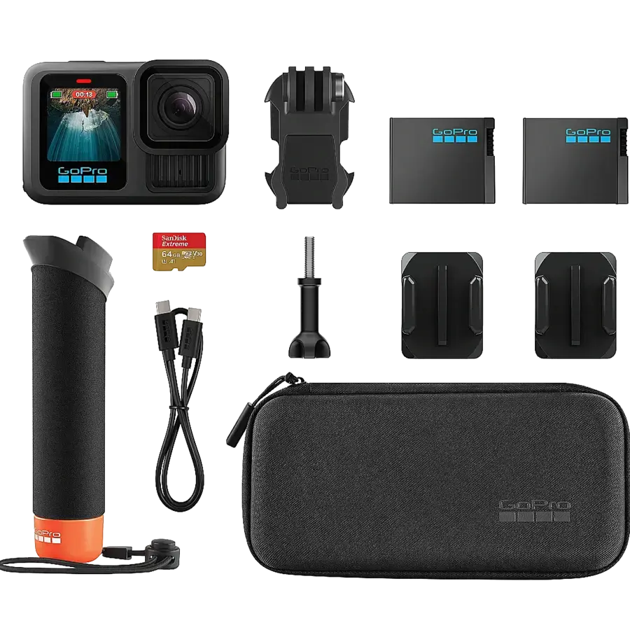 Экшн-камера GoPro HERO13 Black + Enduro + SD Card + Handler Floating (CHDRB-131-RW)