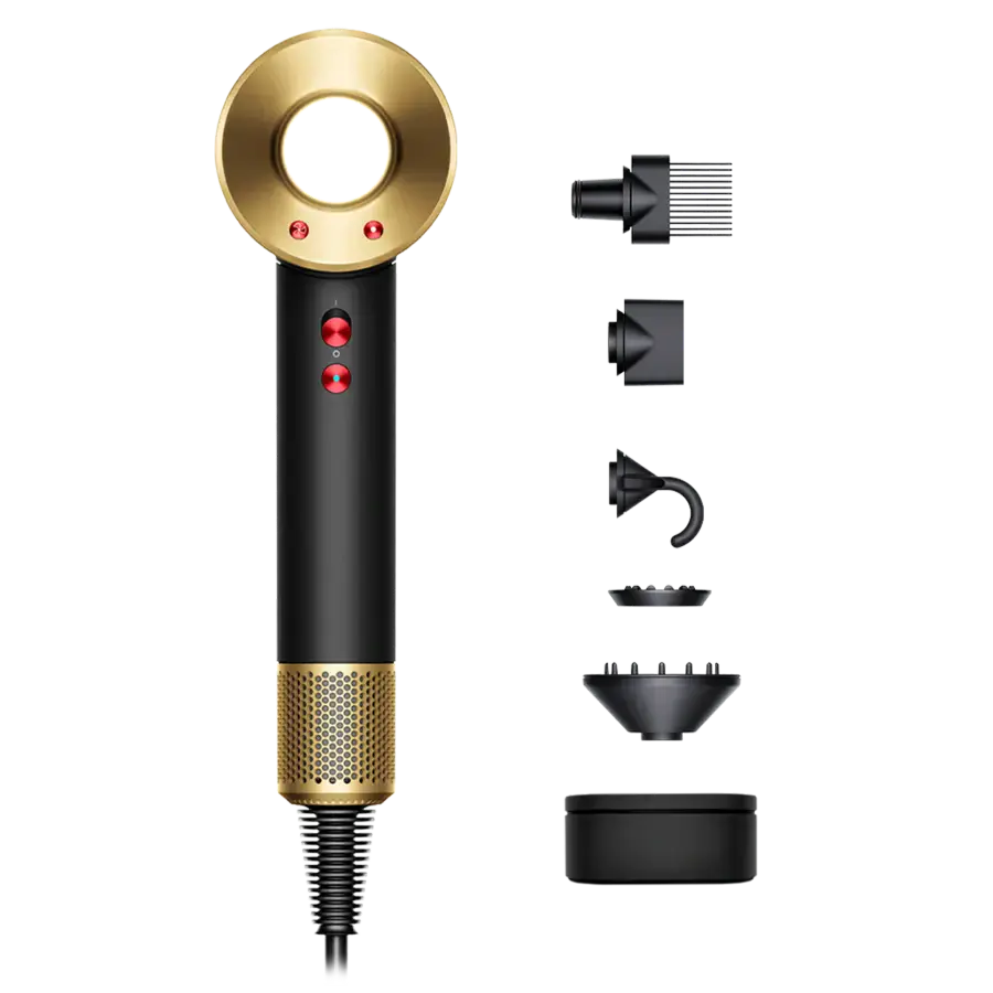 Фен для волосся Dyson Supersonic HD07 - Onyx Black/Gold (534017-01)