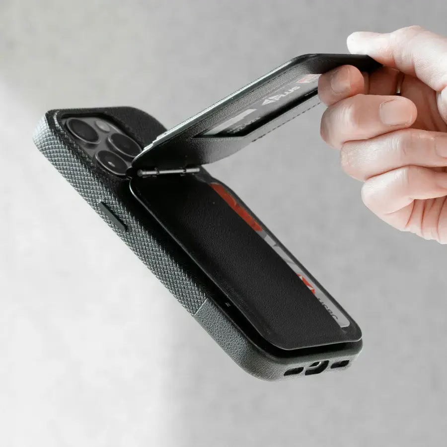 Гаманець для карток з підставкою для телефона Native Union Active Wallet Stand Magnetic Black (ACT-BLK-WAL)