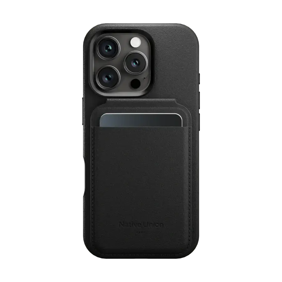 Гаманець для карток з підставкою для телефона Native Union Active Wallet Stand Magnetic Black (ACT-BLK-WAL)