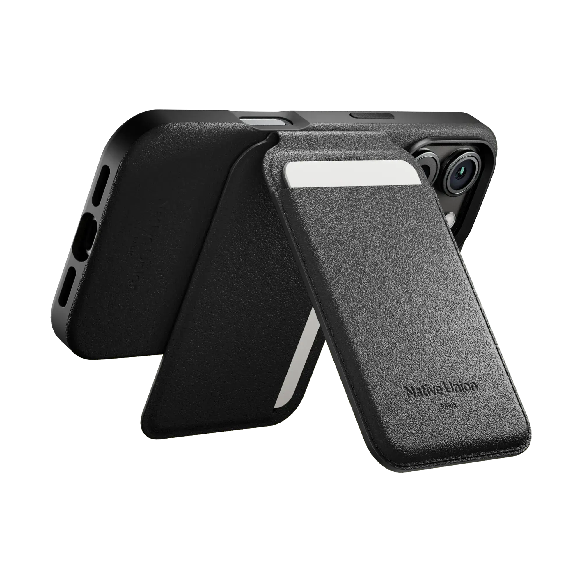 Гаманець для карток з підставкою для телефона Native Union Active Wallet Stand Magnetic Black (ACT-BLK-WAL)