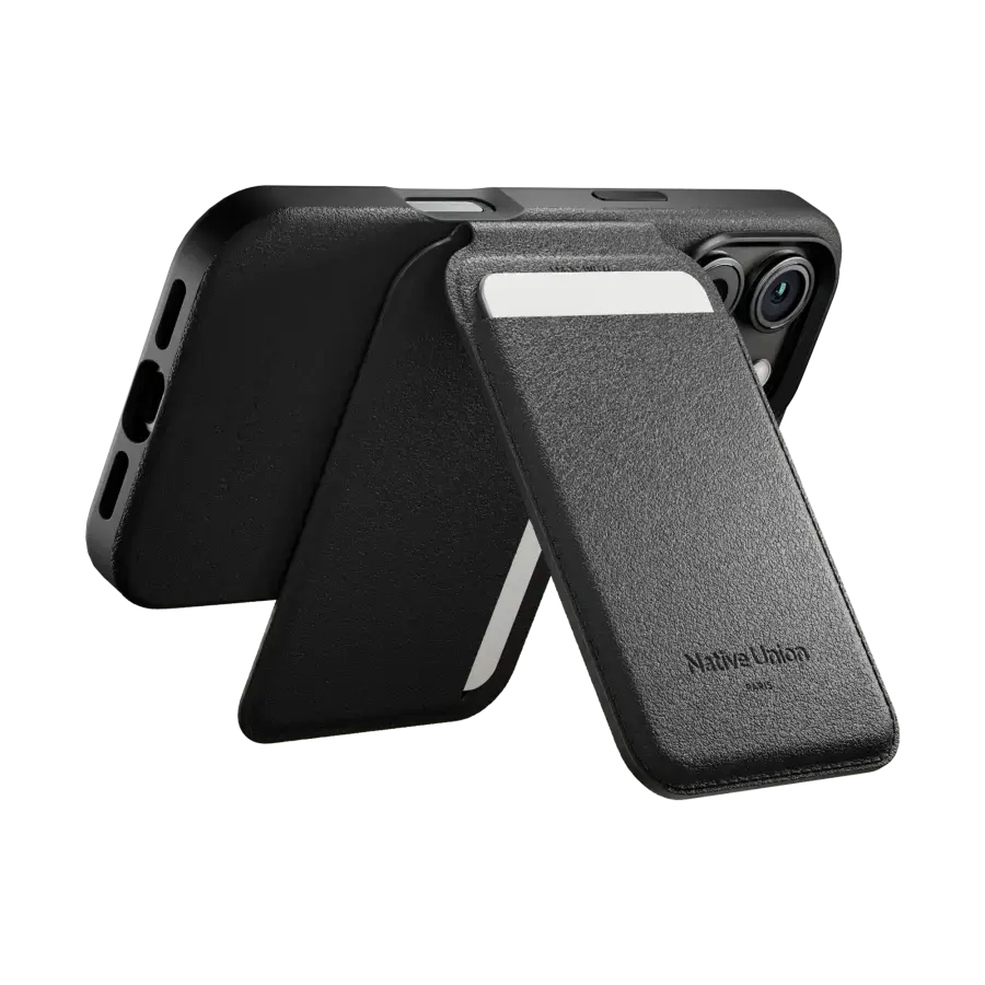 Гаманець для карток з підставкою для телефона Native Union Active Wallet Stand Magnetic Black (ACT-BLK-WAL)