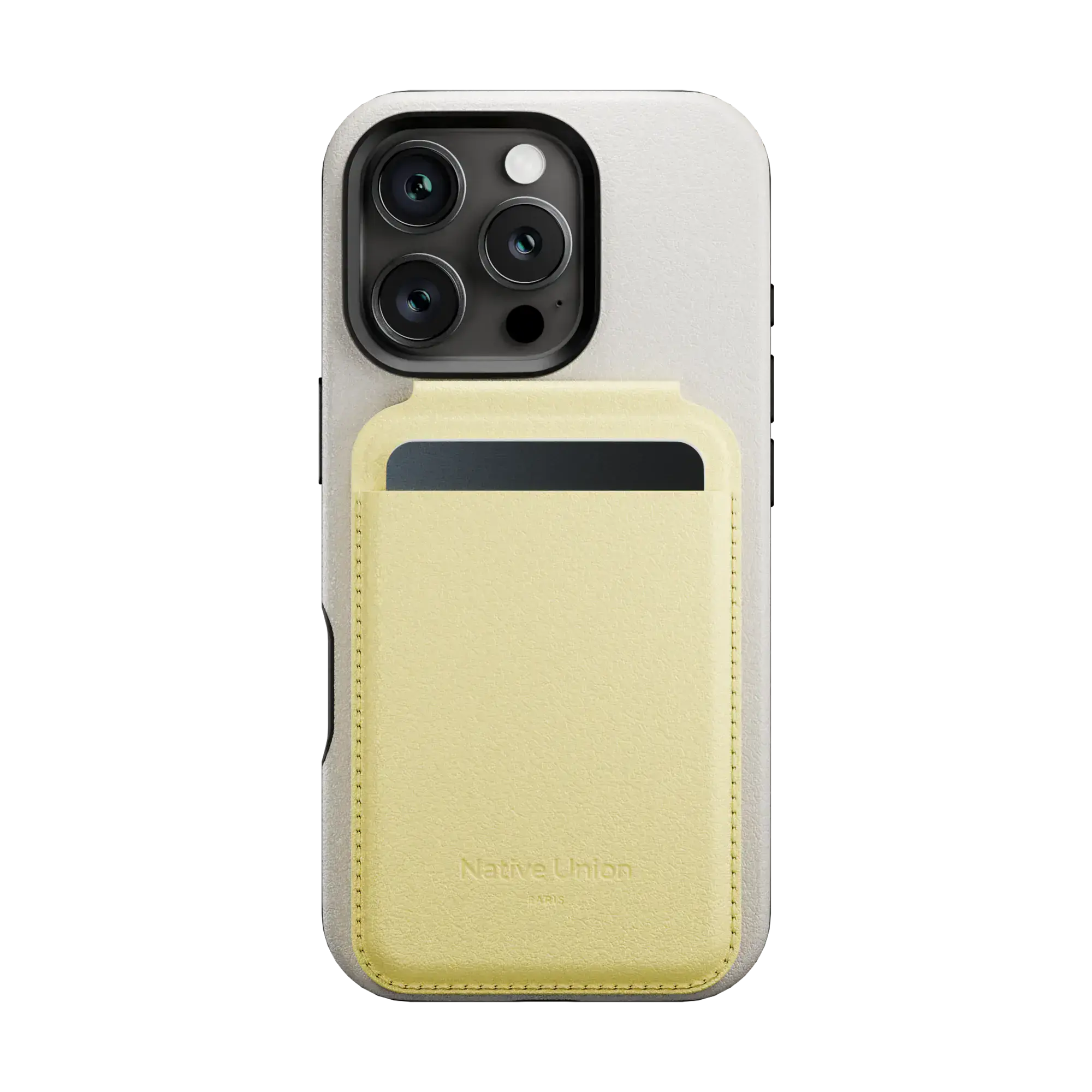 Гаманець для карток з підставкою для телефона Native Union Active Wallet Stand Magnetic Lemon (ACT-LMO-WAL)