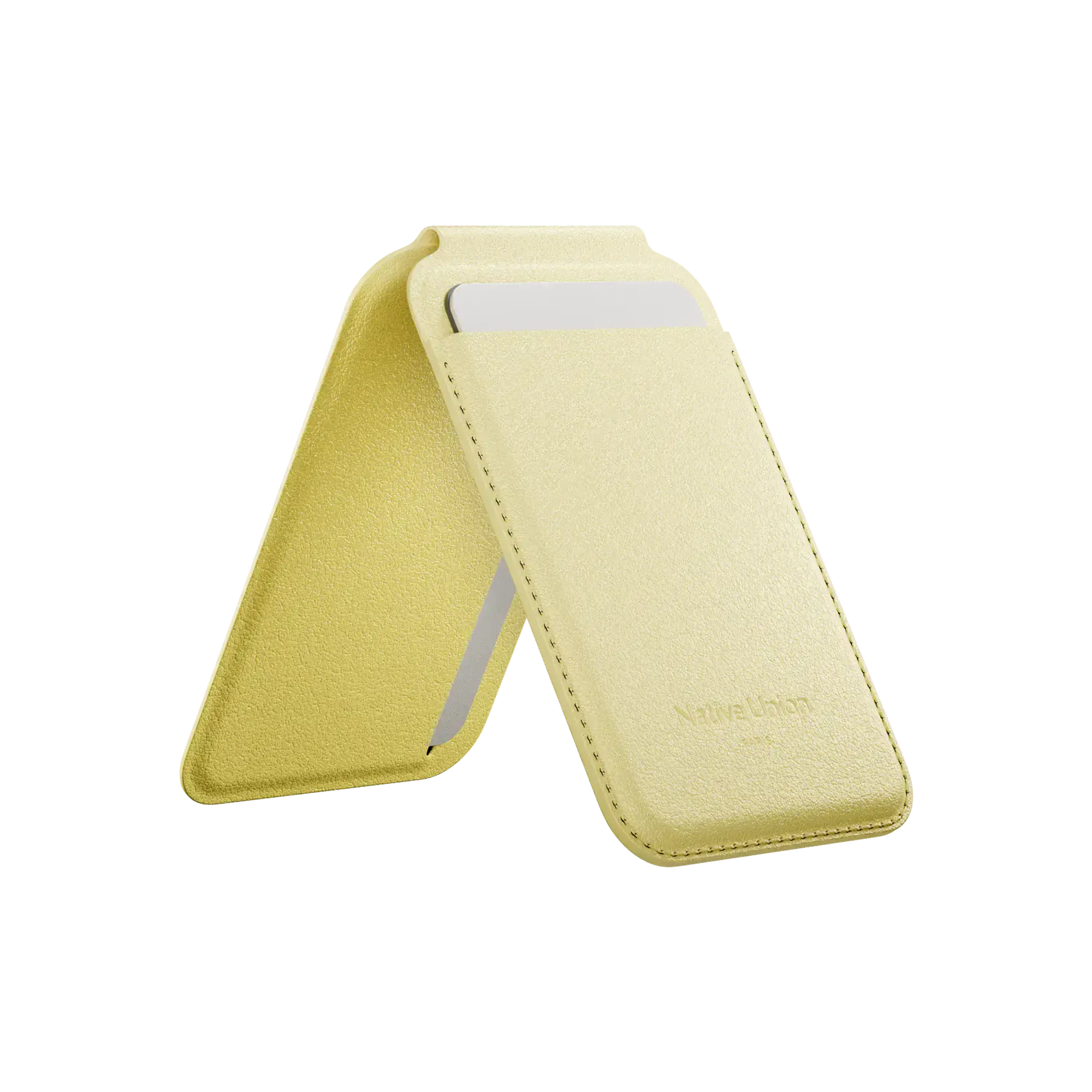 Гаманець для карток з підставкою для телефона Native Union Active Wallet Stand Magnetic Lemon (ACT-LMO-WAL)