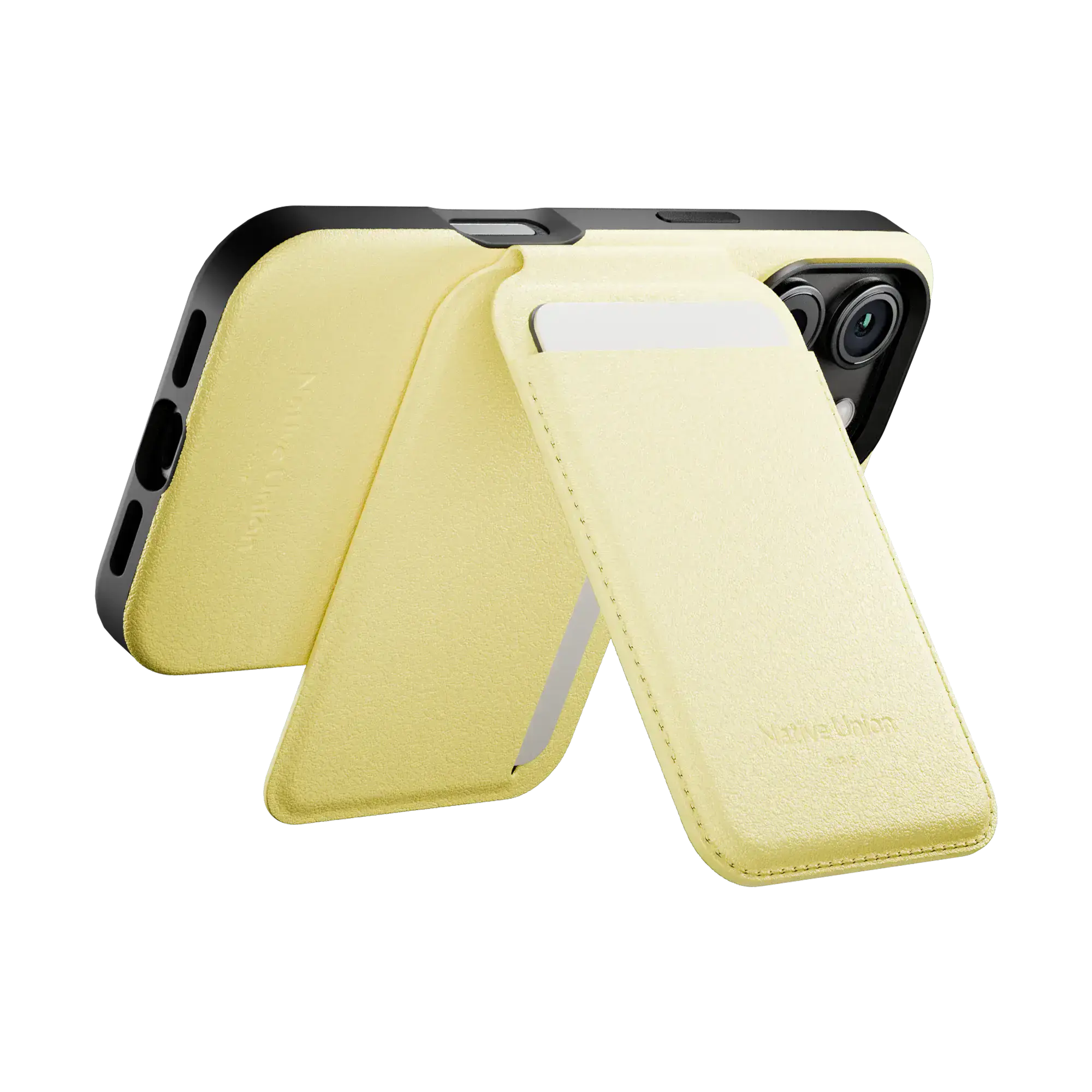 Гаманець для карток з підставкою для телефона Native Union Active Wallet Stand Magnetic Lemon (ACT-LMO-WAL)