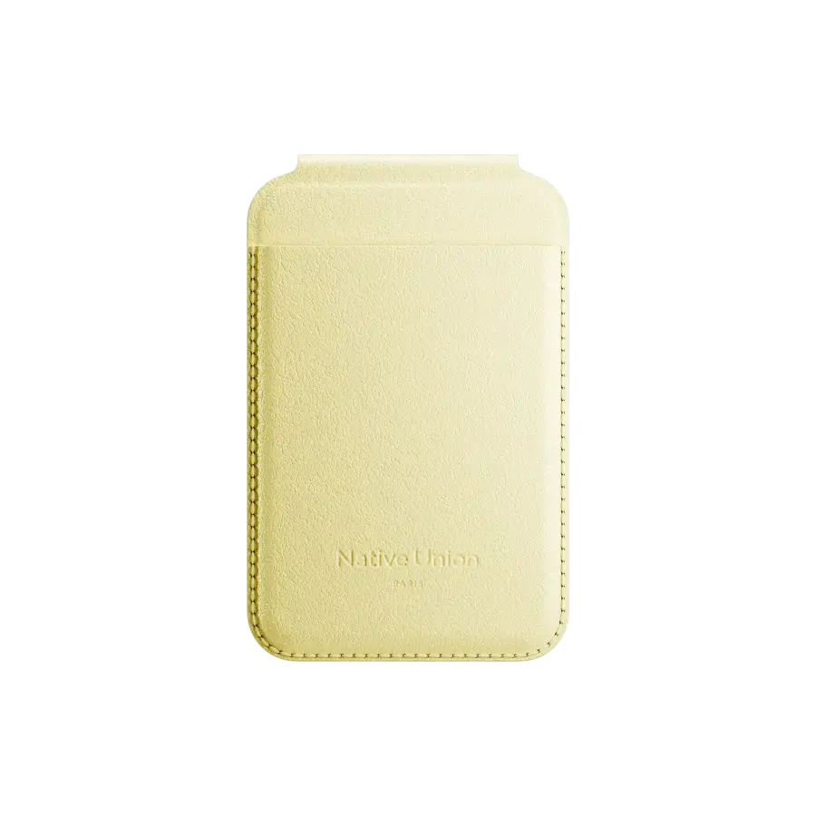 Гаманець для карток з підставкою для телефона Native Union Active Wallet Stand Magnetic Lemon (ACT-LMO-WAL)