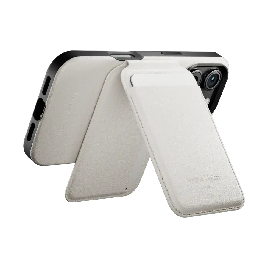 Гаманець для карток з підставкою для телефона Native Union Active Wallet Stand Magnetic Sandstone (ACT-SAN-WAL)