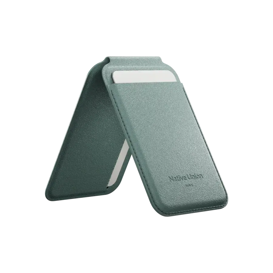 Гаманець для карток з підставкою для телефона Native Union Active Wallet Stand Magnetic Slate Green (ACT-GRN-WAL)