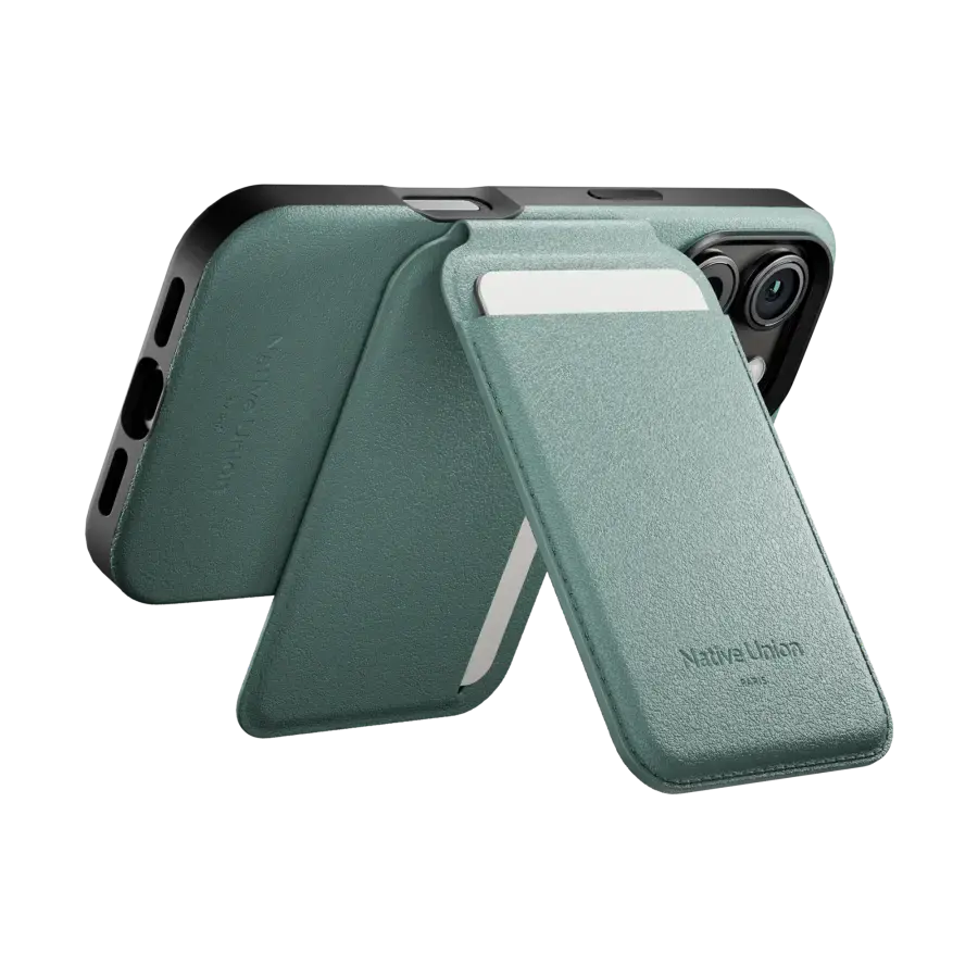 Гаманець для карток з підставкою для телефона Native Union Active Wallet Stand Magnetic Slate Green (ACT-GRN-WAL)