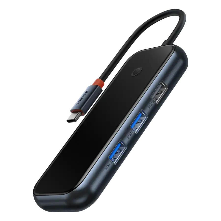 Мультипортовий адаптер Baseus AcmeJoy 5-Port Type-C HUB Adapter - Dark Gray (WKJZ010213)