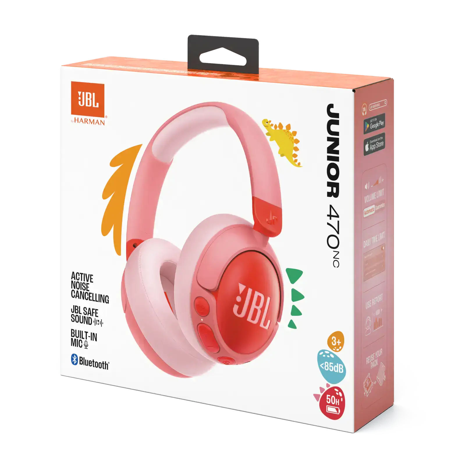 Наушники JBL JR 470 NC Pink (JBLJR470NCPIK)