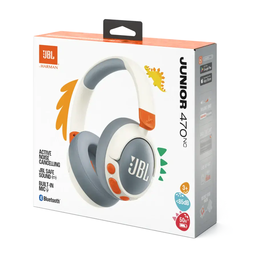 Навушники JBL JR 470 NC White (JBLJR470NCWHT)