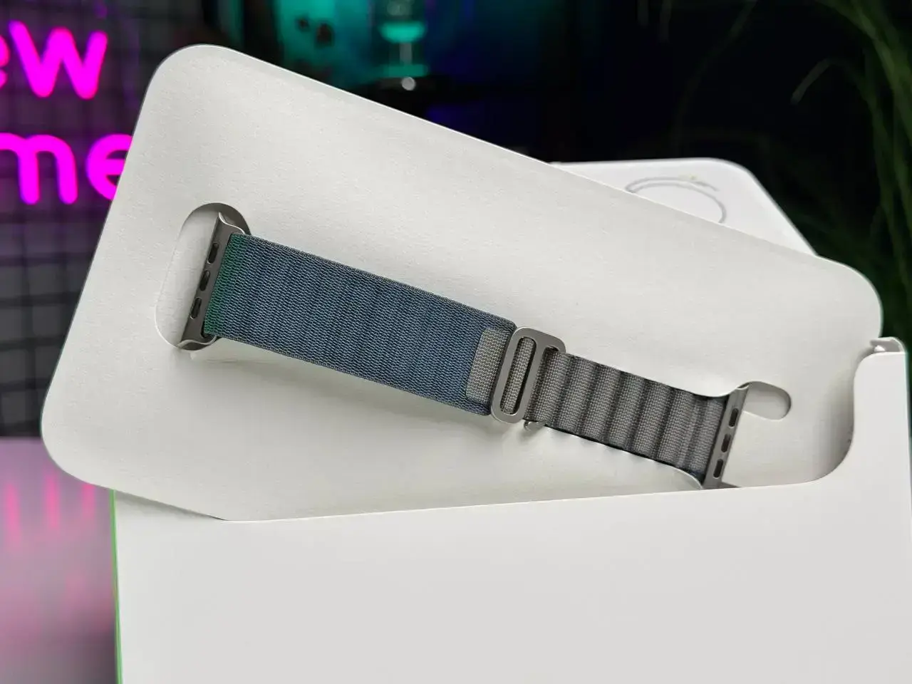 OPEN BOX Apple Watch Ultra 2 GPS + Cellular 49mm Titanium Case with Blue Alpine Loop - Medium (MREP3)