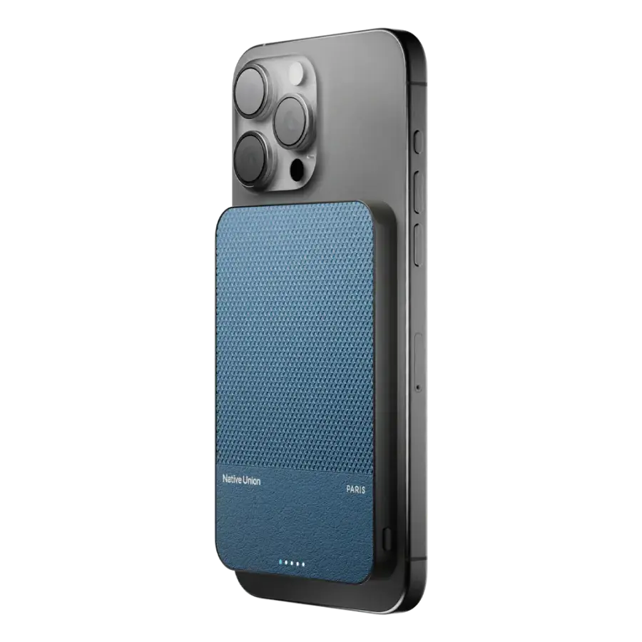 Магнітний павербанк з MagSafe Native Union (Re) Classic Magnetic Power Bank 5000mAh - Navy (PB-5KMS-NAV)