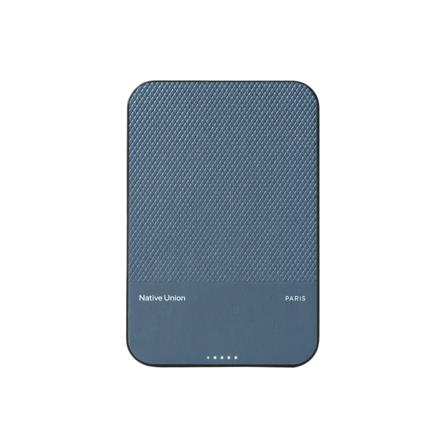 Магнітний павербанк Native Union (Re) Classic Magnetic Power Bank Qi2 5000mAh - Navy (PB-5KMS-NAV-Q2)