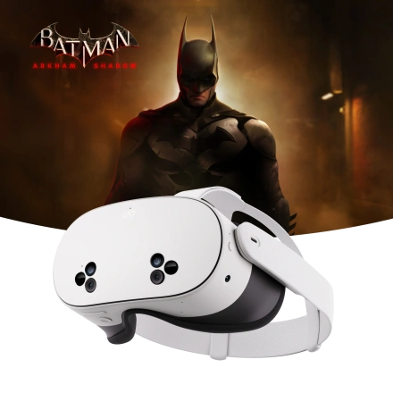 Шлем смешанной реальности Meta Quest 3S 256GB with Batman: Arkham Shadow Bundle