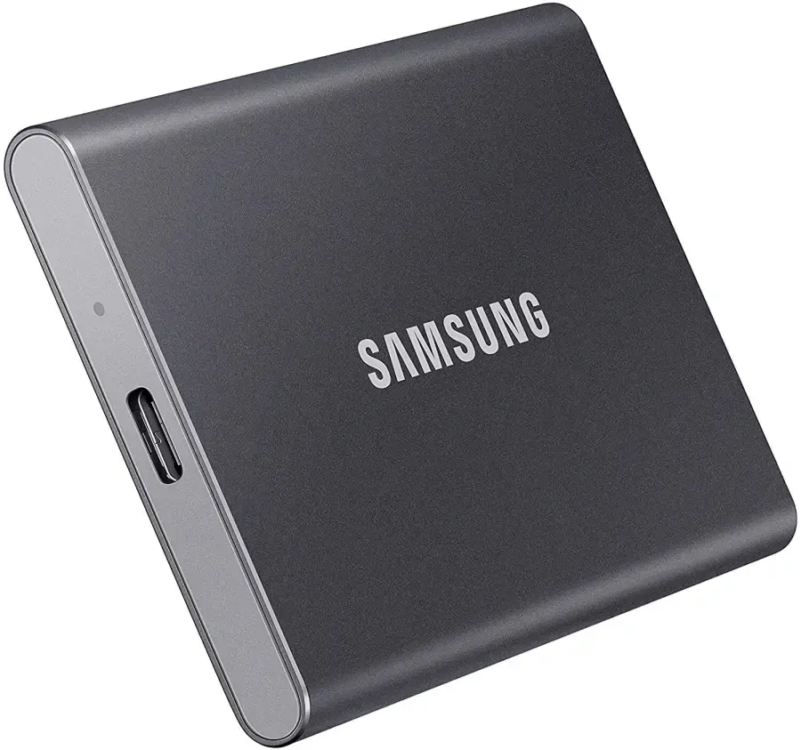 SSD накопитель Samsung USB Type-C 2TB T7 Titan Gray (MU-PC2T0T/WW)