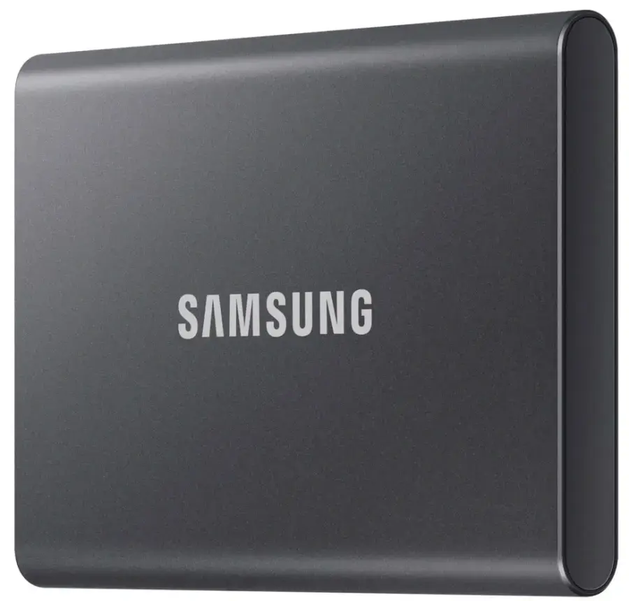 SSD накопитель Samsung USB Type-C 2TB T7 Titan Gray (MU-PC2T0T/WW)