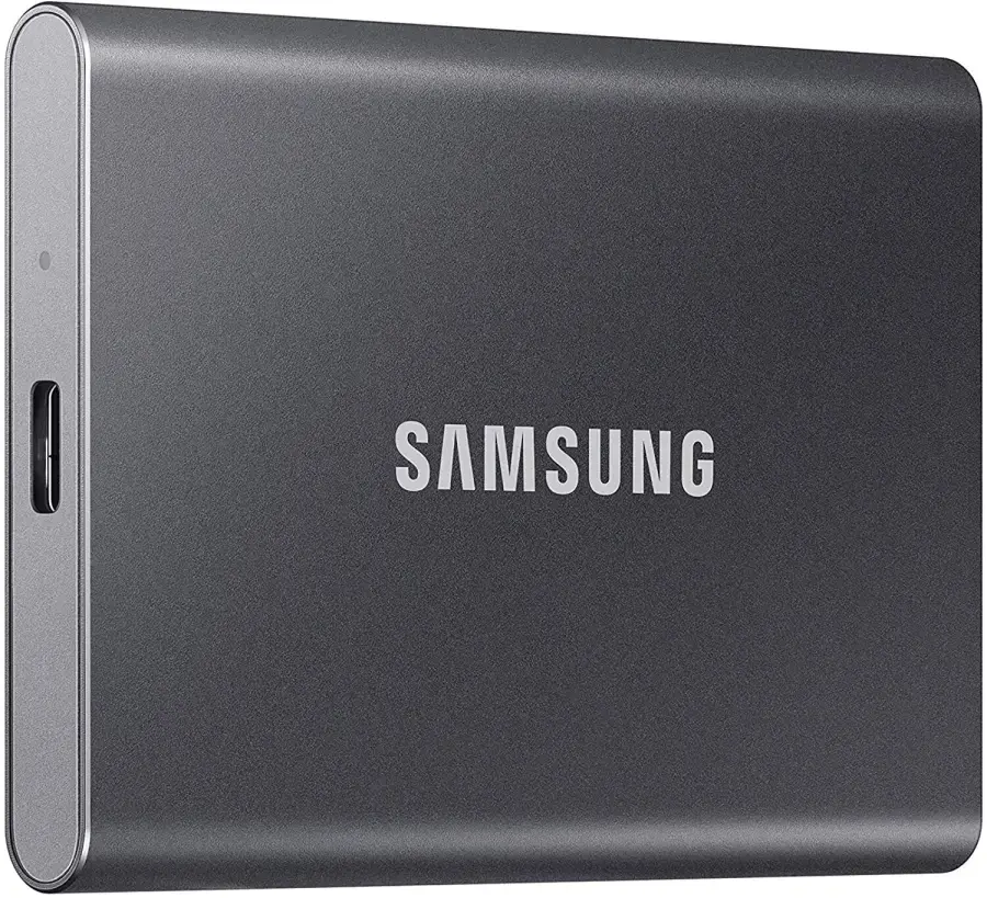 SSD накопитель Samsung USB Type-C 2TB T7 Titan Gray (MU-PC2T0T/WW)