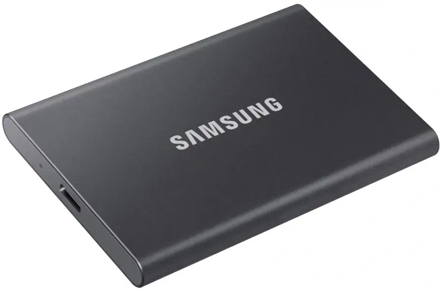 SSD накопитель Samsung USB Type-C 2TB T7 Titan Gray (MU-PC2T0T/WW)
