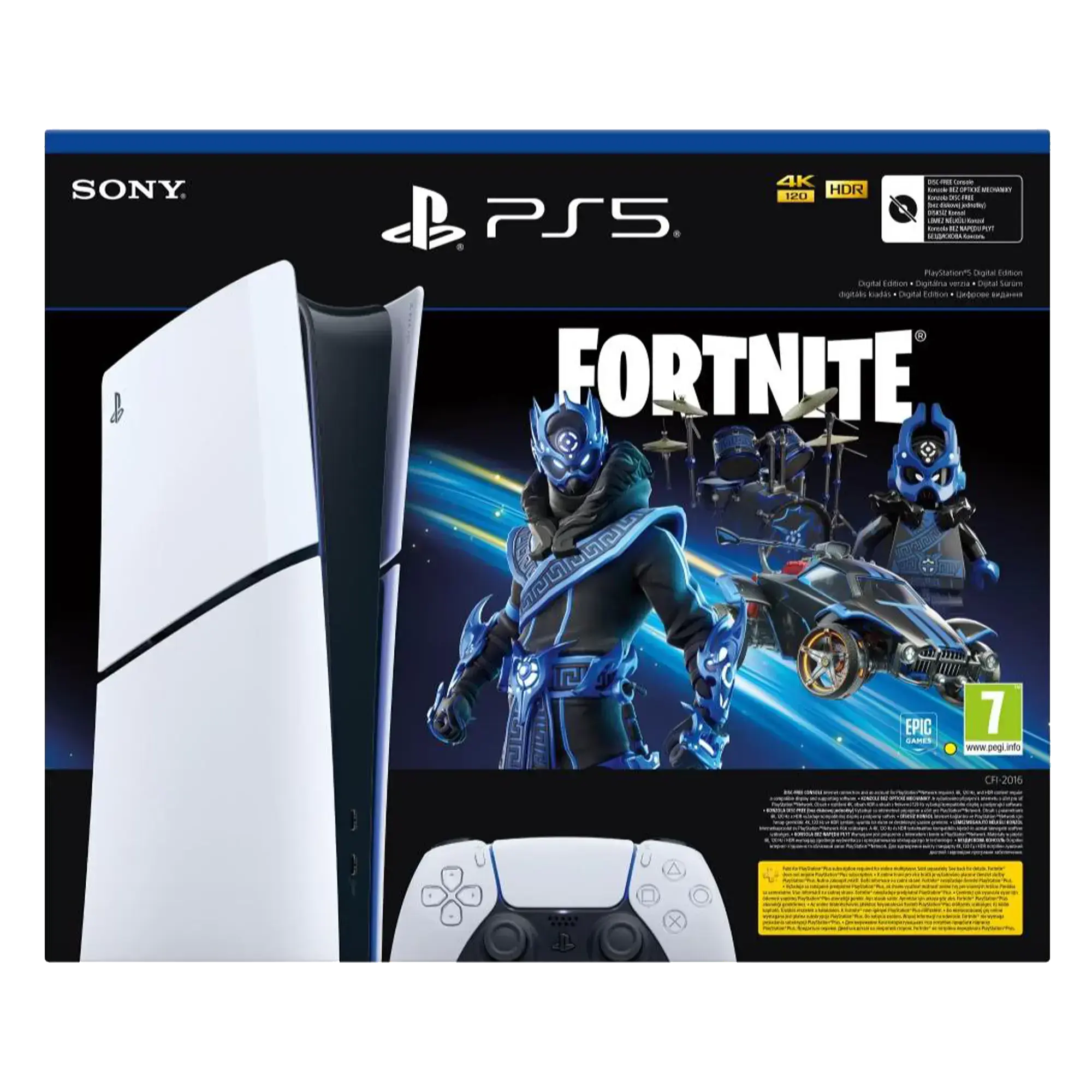 Стаціонарна ігрова приставка Sony PlayStation 5 Slim Digital Edition 1TB - Fortnite Cobalt Star Bundle (1000045170)