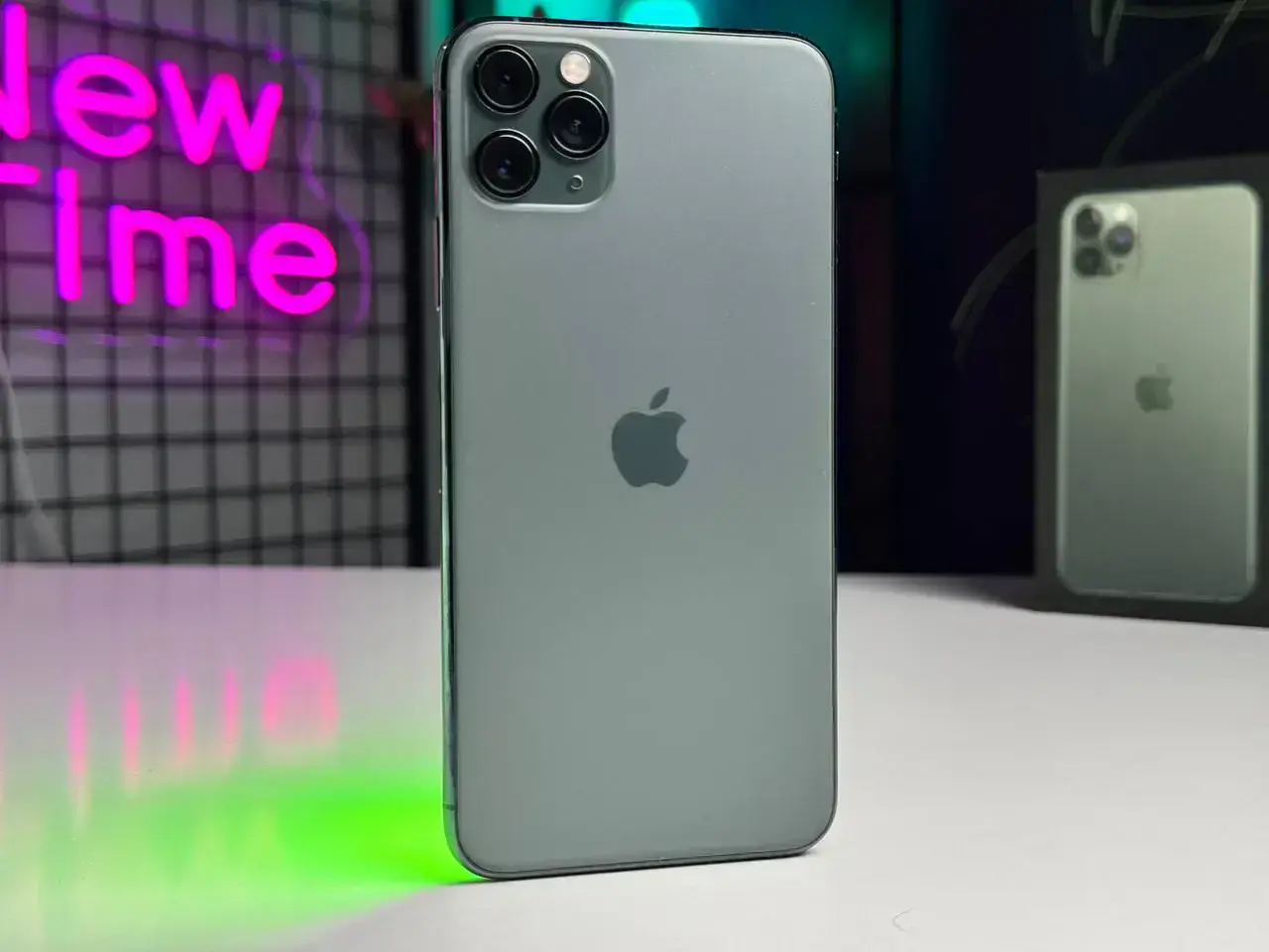 Б/У Apple iPhone 11 Pro Max 64GB Midnight Green (MWH22) - Состояние: хороший | Аккумулятор: 100% | Комплектация: коробка | Гарантія: 1 мес.