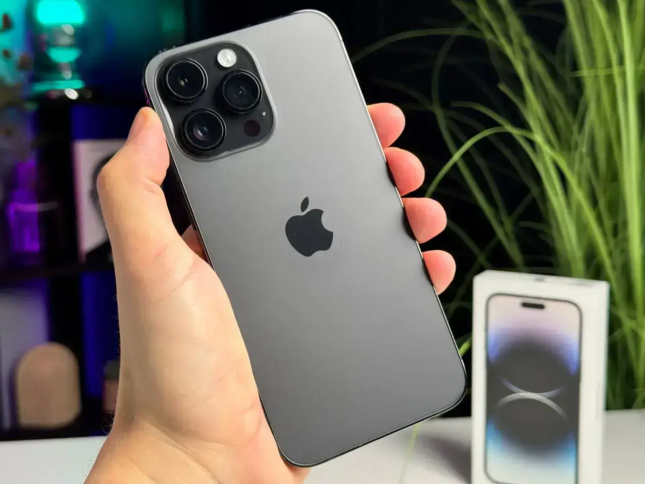 Б/У Apple iPhone 14 Pro Max 256GB Space Black eSim (MQ8T3) - Состояние: хороший | Аккумулятор: 100% | Комплектация: полный | Гарантія: 1 мес.