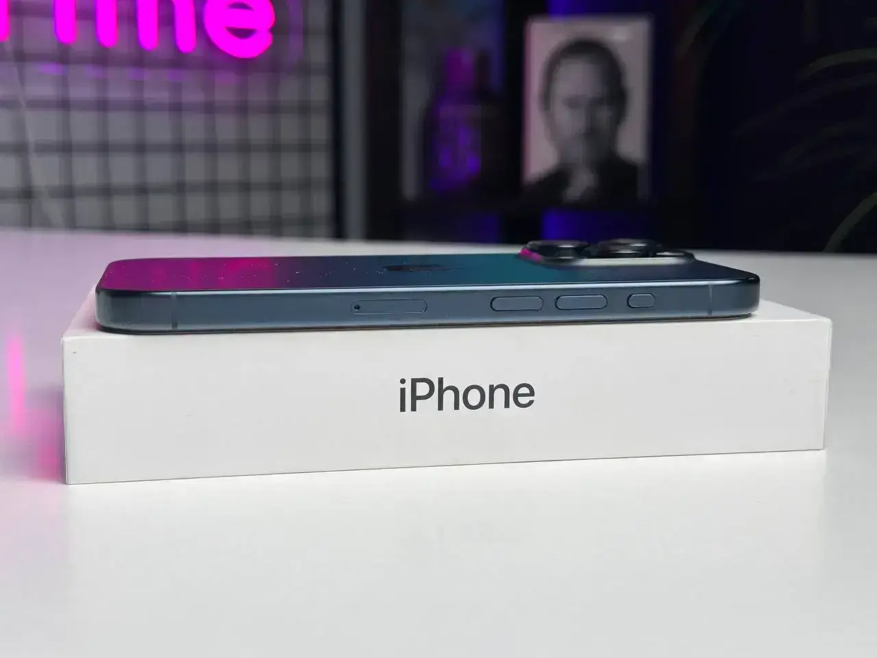 Б/У Apple iPhone 15 Pro 128GB Blue Titanium (MTV03) - Состояние: хороший | Аккумулятор: 96% | Комплектация: полный | Гарантія: 1 мес.