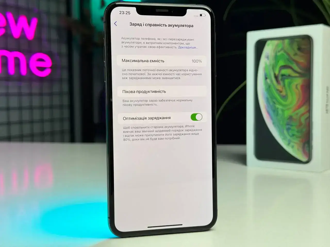 Б/У Apple iPhone XS Max 256GB Space Gray (MT682) - Состояние: хороший | Аккумулятор: 100% | Комплектация: коробка | Гарантія: 1 мес.